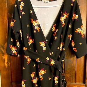 Kiyonna Floral Wrap Dress